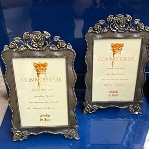 Vintage Connoisseur Ornate Black Photo Frame Set